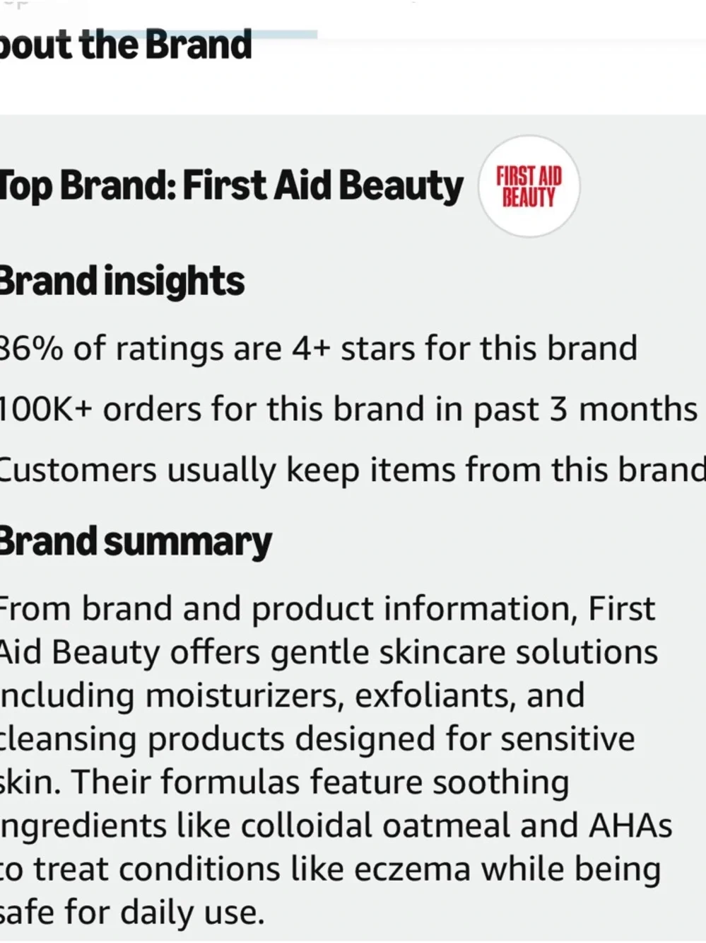 First Aid Beauty Ultra Repair Cream White with Red Text - Picture 11 of 13